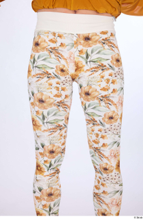 Hanane casual dressed thigh white floral leggings 0001.jpg